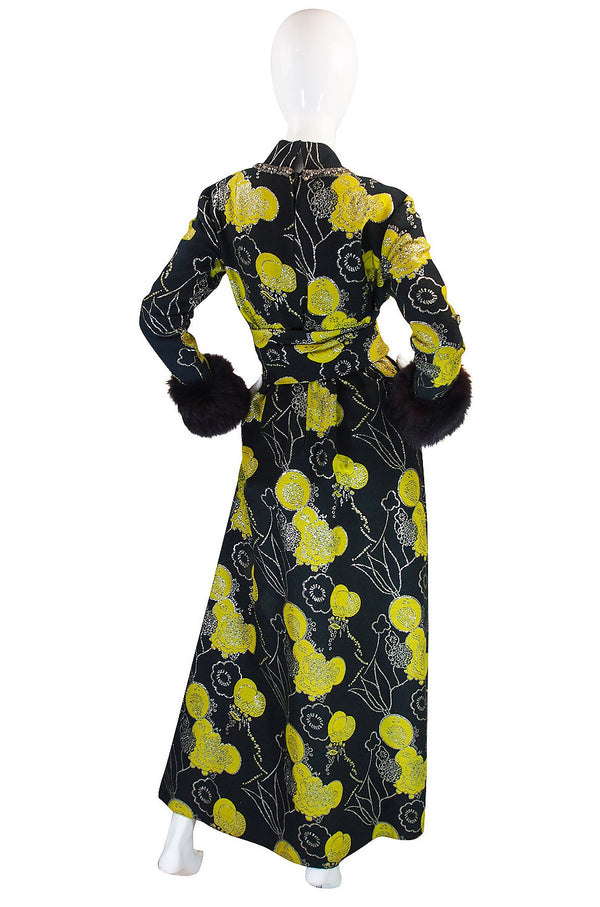 Important c1970 Oscar de la Renta Ad Campaign Gown