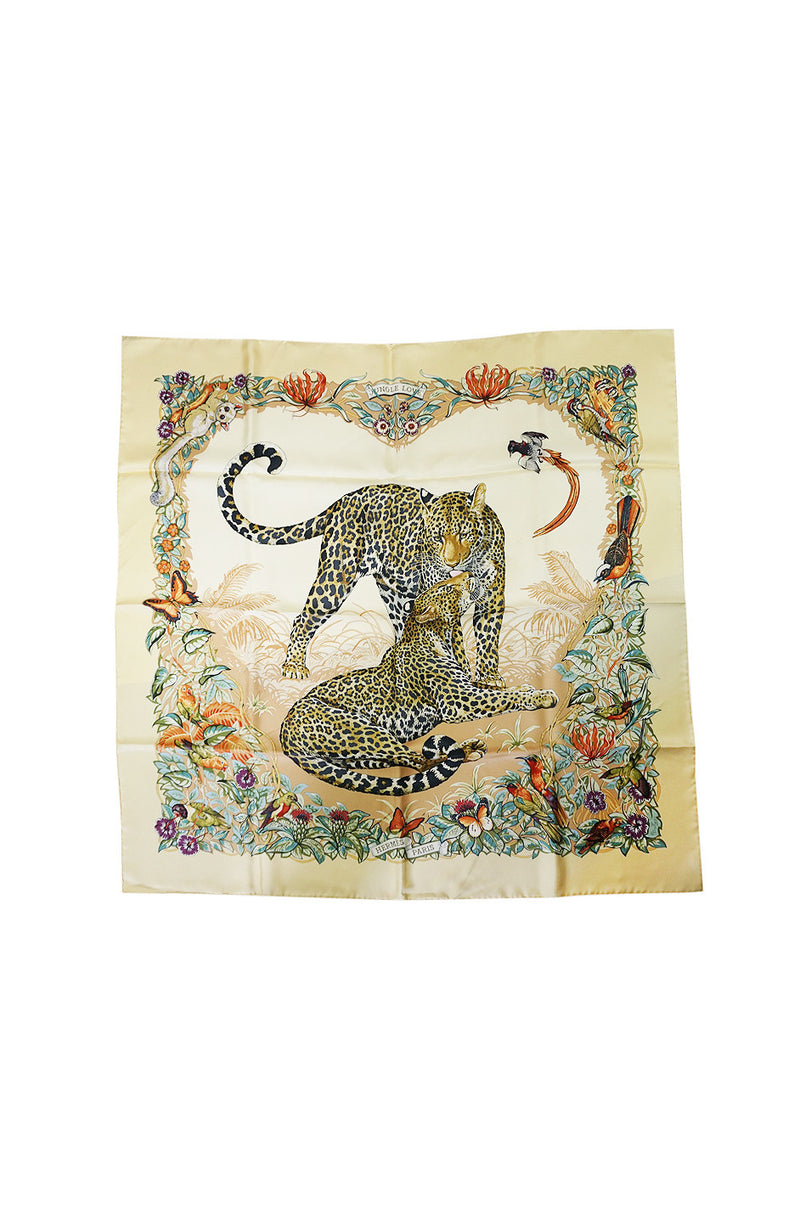 c2000 Hermes Silk Scarf "Jungle Love" by Robert Dallet