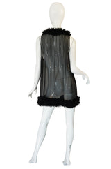 F/W 2006 Chanel Runway Semi-Sheer Silk Baby Doll Dress