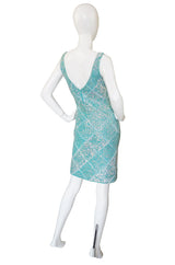 1960s Sequin Blue Gene Shelly Dress