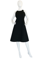 Graphic 1960s James Galanos Silk & Wool Dress & Jacket Set