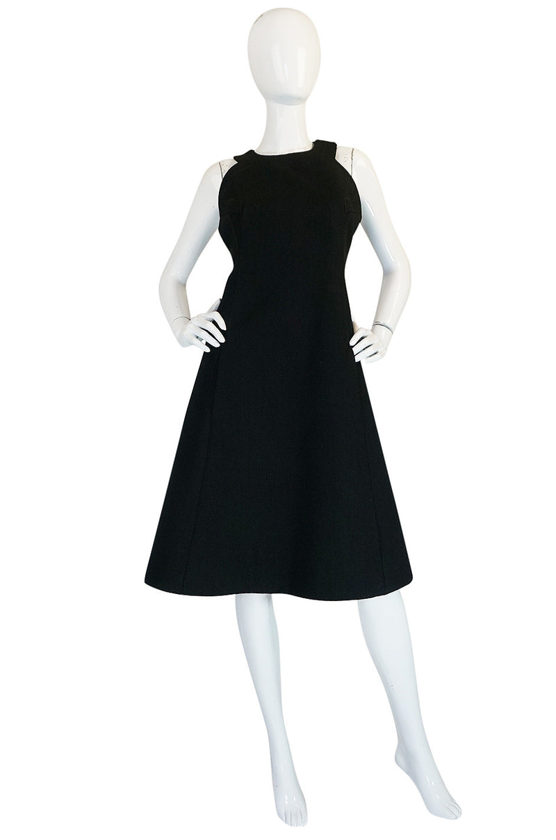 Graphic 1960s James Galanos Silk & Wool Dress & Jacket Set