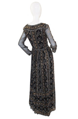 1960s Glitter & SIlk Malcolm Starr Gown