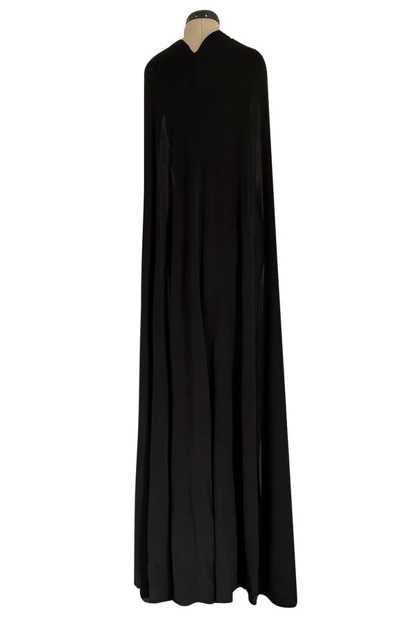 Recent Dsquared2 by Dean & Dan Black Jersey Halter Dress a Attached Cape