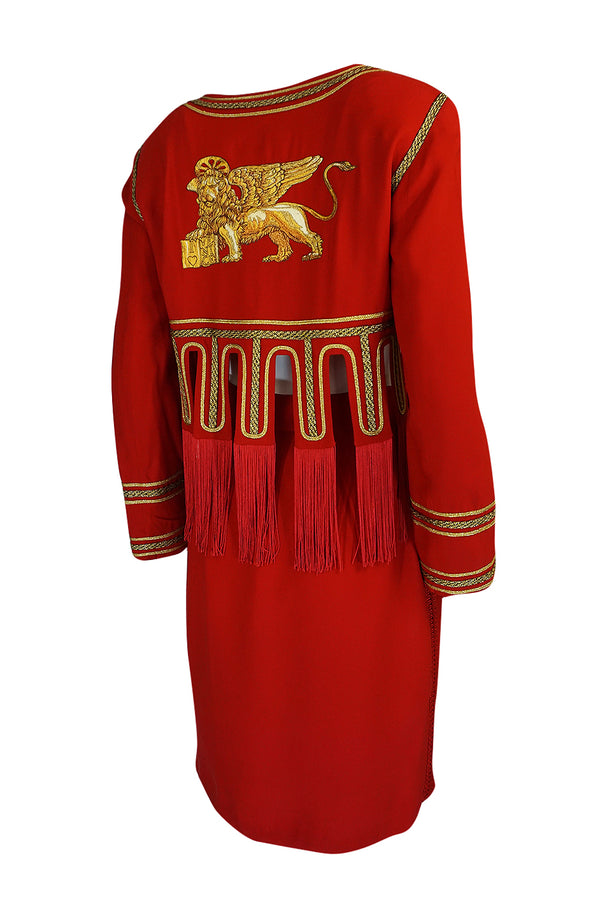 Rare 1989 Moschino Couture "Cruise Me Baby" I Love Venice Suit