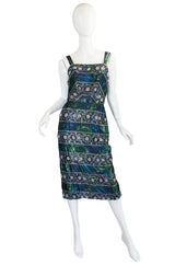 1950s Spectacular Beaded Bonwit Teller Dress