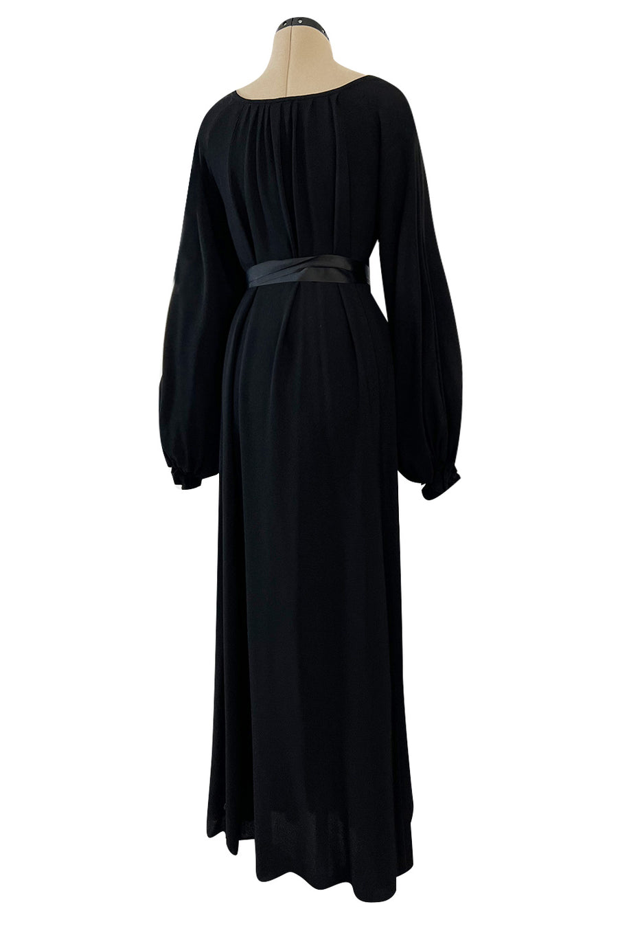 70s style black dress 70s Brown Black Chenille Crocheted Vintage Maxi Dress