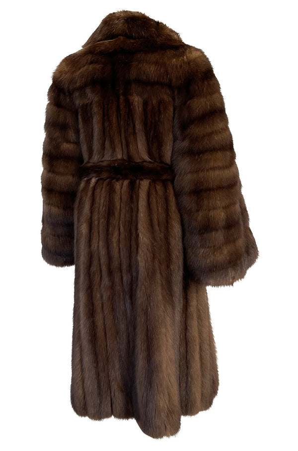 Rare 1984 Christian Dior Haute Couture by Canton Furs Model #3007 ‘Dynastie' Russian Sable Coat