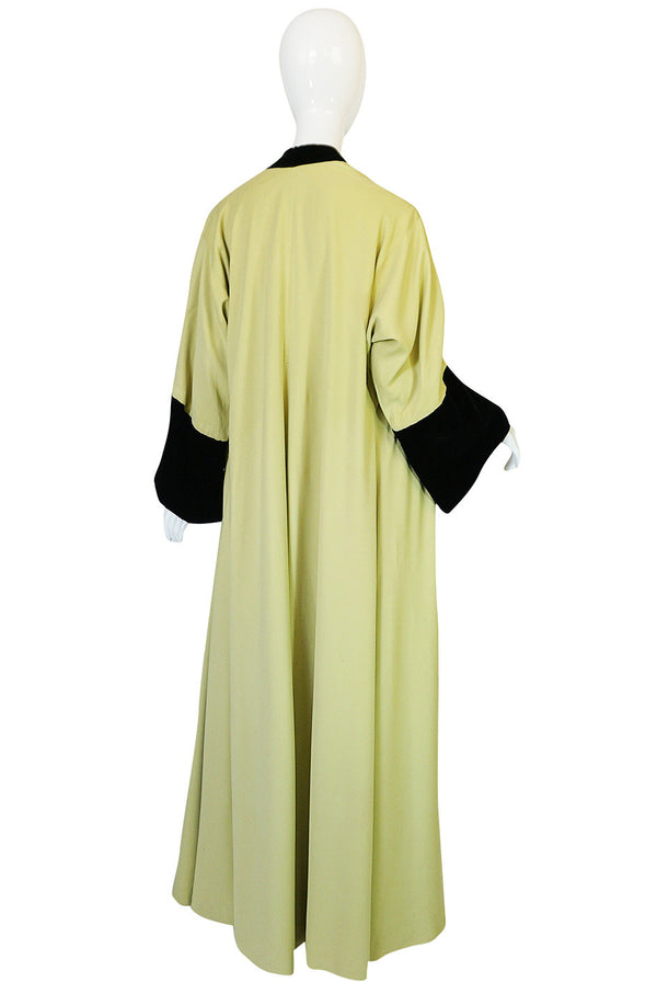 Documented 1950s Yma Sumac's Sophie Gimbel Silk Evening Coat Robe