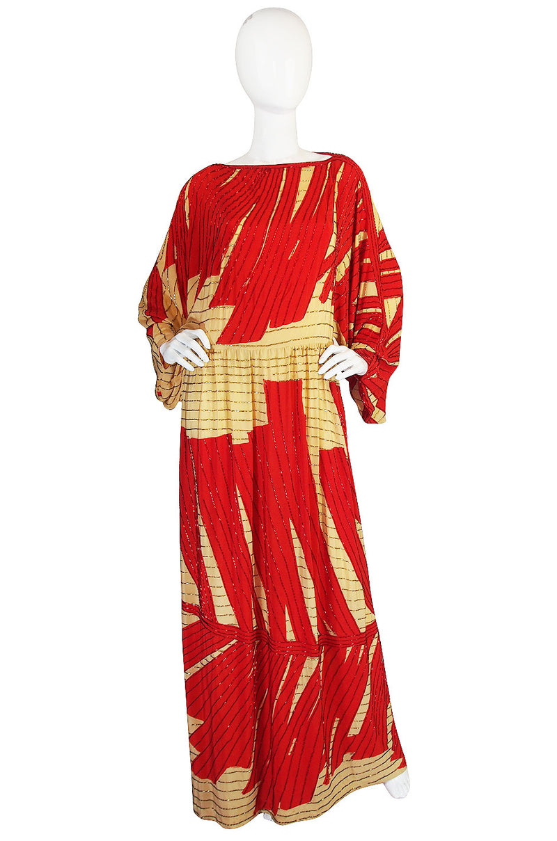 c.1980 Spectacular Michaele Vollbracht Bead Dress & Coat