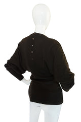 Rare 1980s Chocolate Azzedine Alaia Knit Sweater