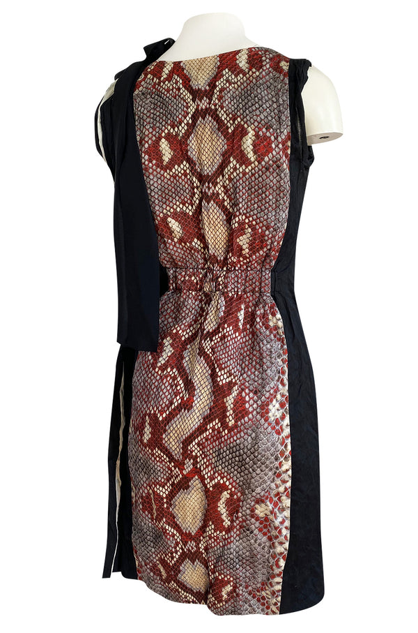 Spring 2009 Prada Runway Snakeskin Print Open Side Dress