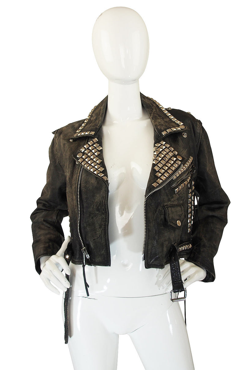 1970s Motorcross Studded Leather Jacket