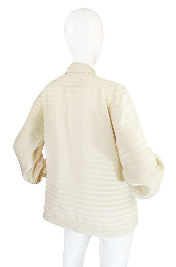 A/W 1973 Haute Couture Christian Dior Silk Top
