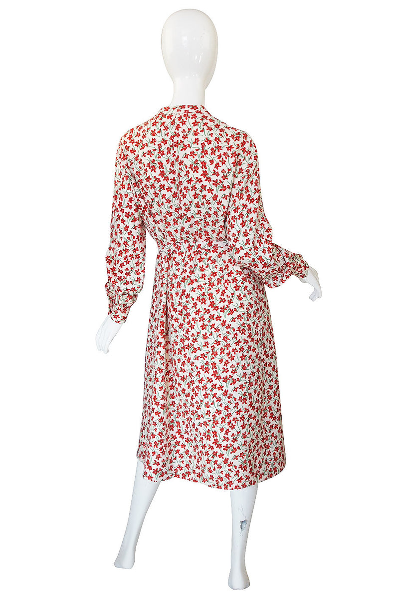 1960s Andre Laug Floral Dress or Coat
