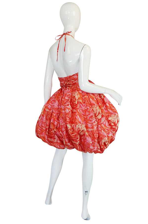 Rare c1958-1960 Norman Norell Silk Taffeta "Bubble" Dress