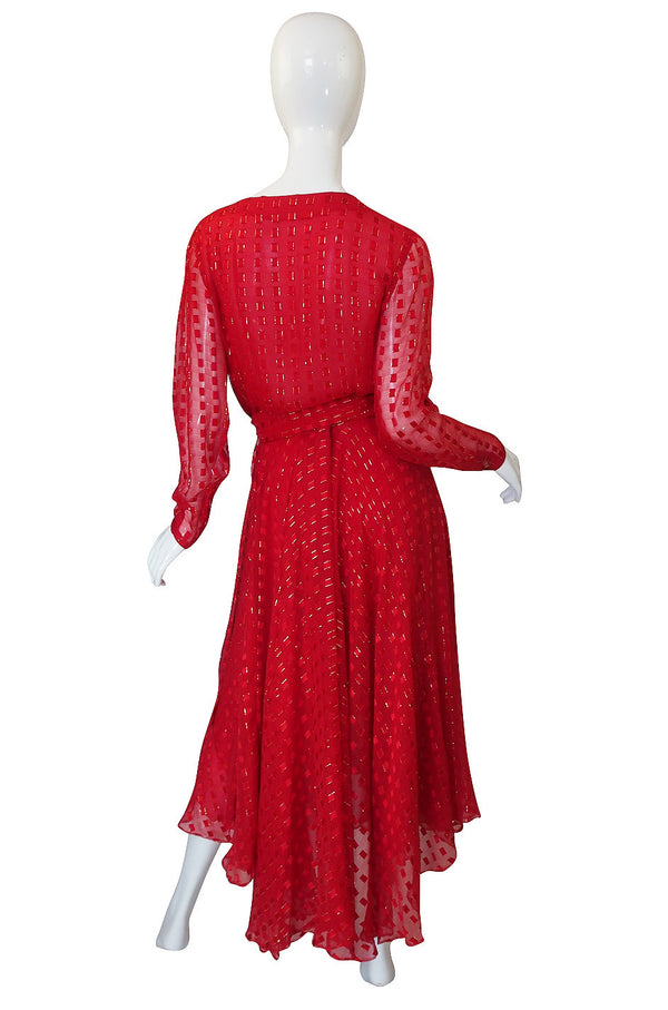 1978 Numbered Dior Patron Original Silk Dress Set