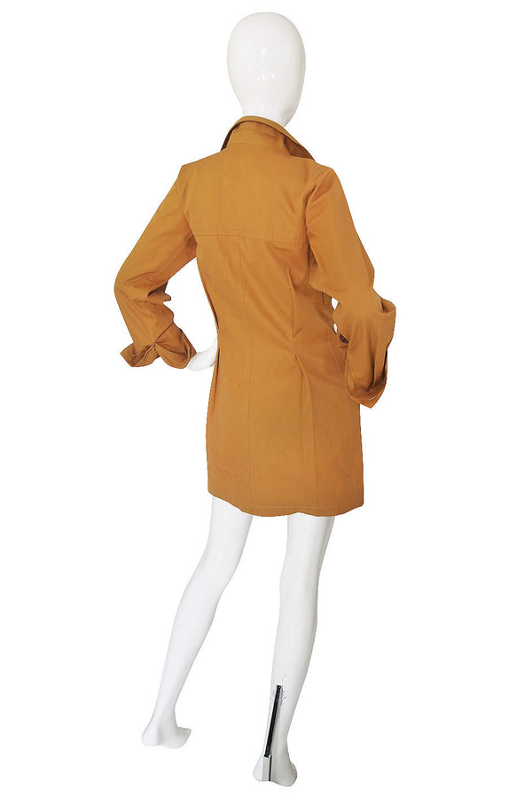 1980s Yves Saint Laurent Safari Tunic Dress