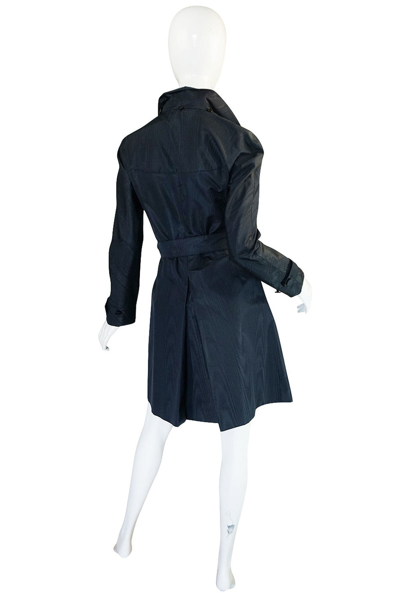 Recent Chic Prada Blue Silk Taffeta Spring Weight Jacket