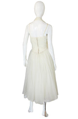 1950s Emma Domb Chiffon Net Dress
