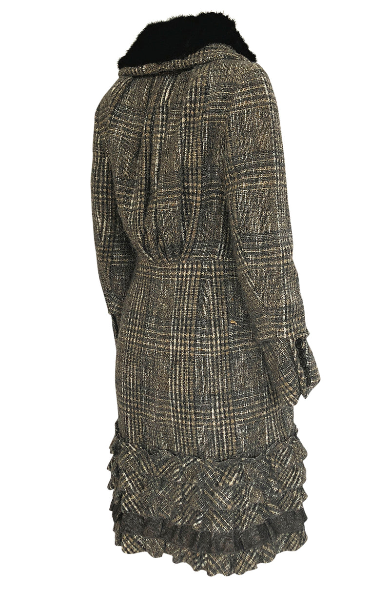 Fall 2006 Louis Vuitton Tweed Boucle Coat with Detachable Collar