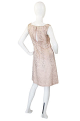 1960s Pink Beaded Malcolm Starr Dress