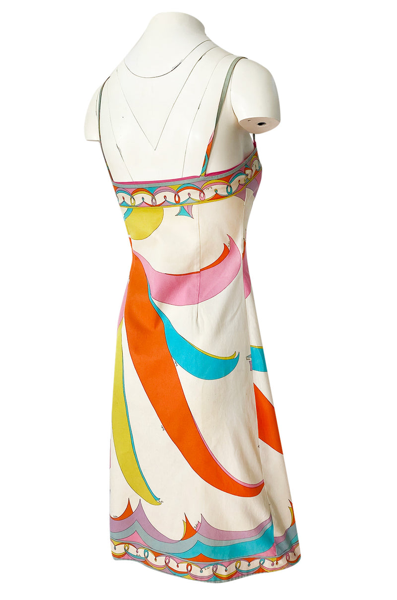 Emilio Pucci Sleeveless Signature Print Sheath Dress