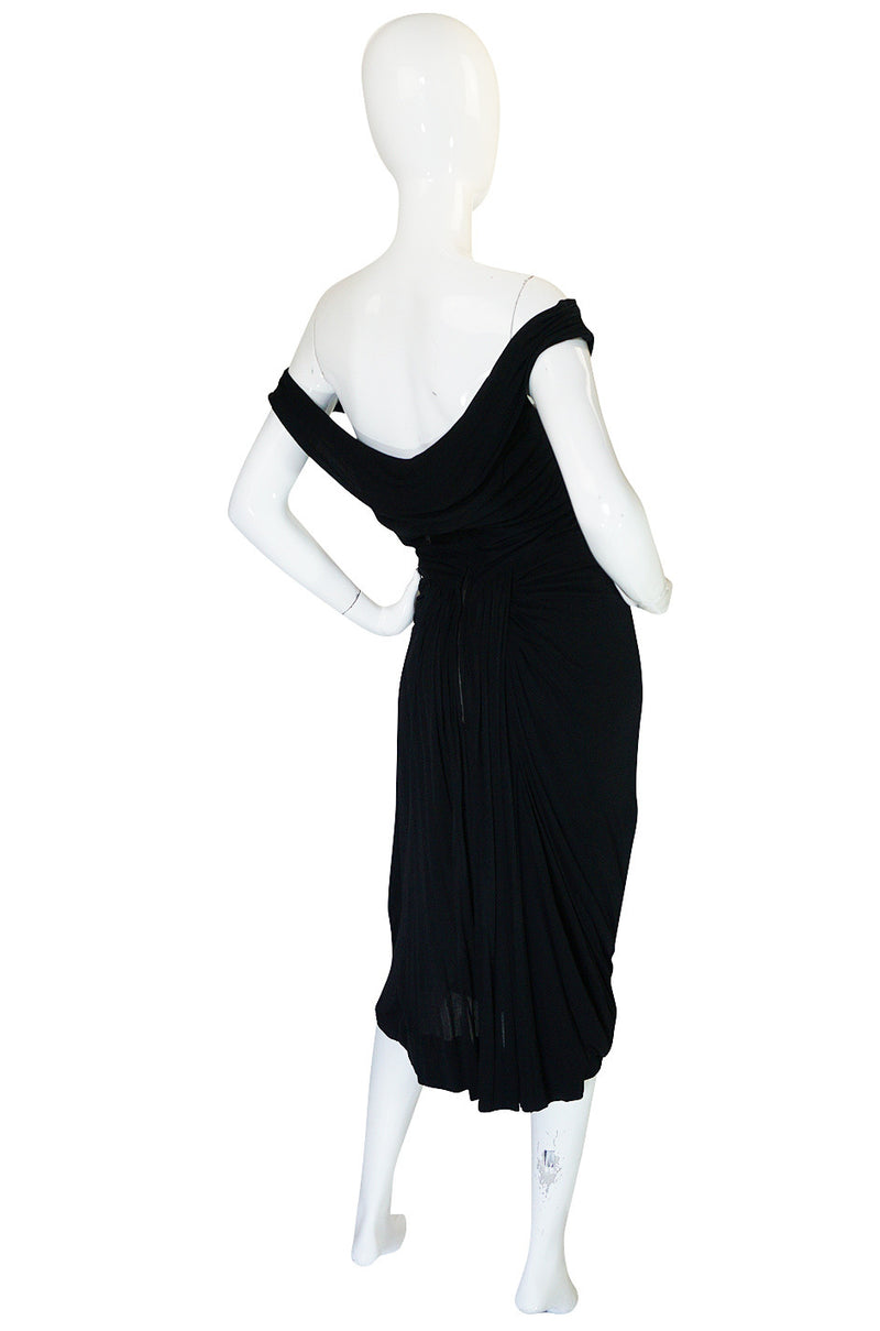 Extraordinary 1940s Ceil Chapman Attr Jersey Dress