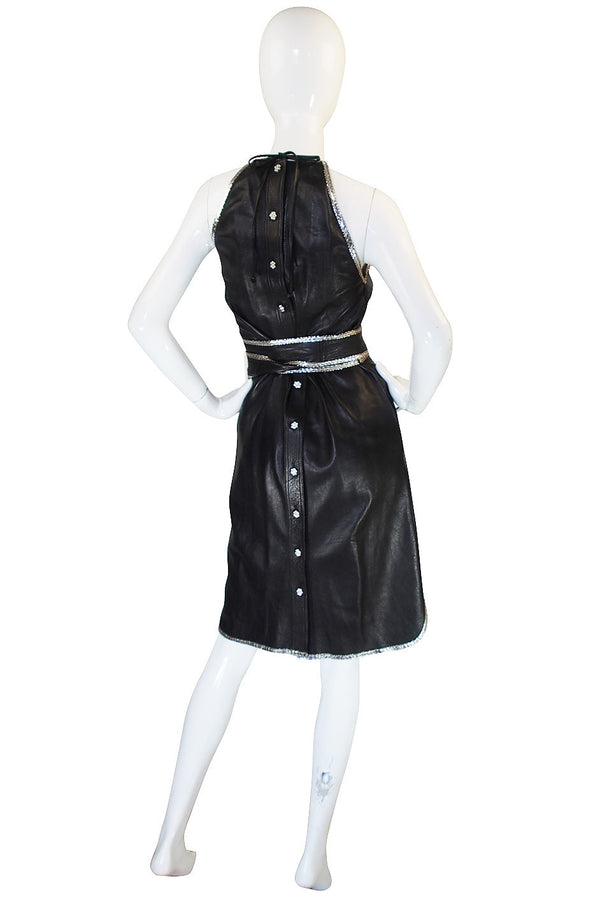 Exceptional & Rare 1972 Jean Muir Leather Dress