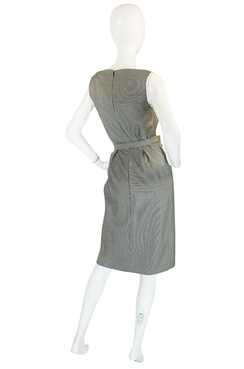 1990s John Galliano for Christian Dior Fitted Check Dress