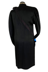Unusual 1980s Nina Ricci by Gérard Pipart Witty Trompe L'oeil HandBag Dress