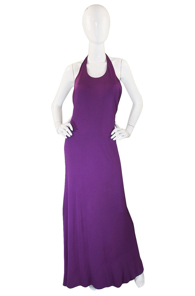 1971 Couture Runway Halston Jersey Dress & Coat