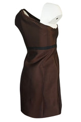 S/S 2005 Prada Runway Look 48 One Shoulder Embellished Silk Dress