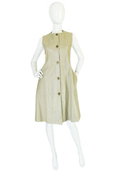 1960s Rare Bonnie Cashin Chic Leather Dress or Vest