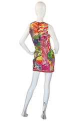 Rare 1990s Versace Couture Miami T Shirt Dress