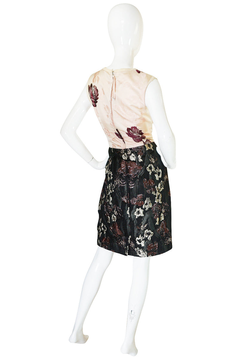 Recent Dolce & Gabbana Puffed Lame Floral Dress – Shrimpton Couture