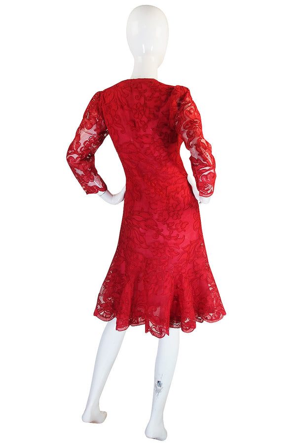 1983 Haute Couture Yves Saint Laurent Lace Dress