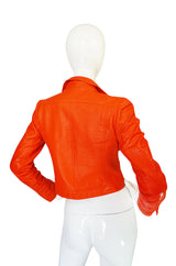 Rare Original 1960s Courreges Orange Vinyl Jacket