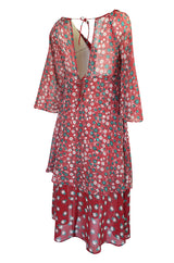 c.1969 Ossie Clark Dress w Iconic Celia Birtwell 'Pineapple' Print