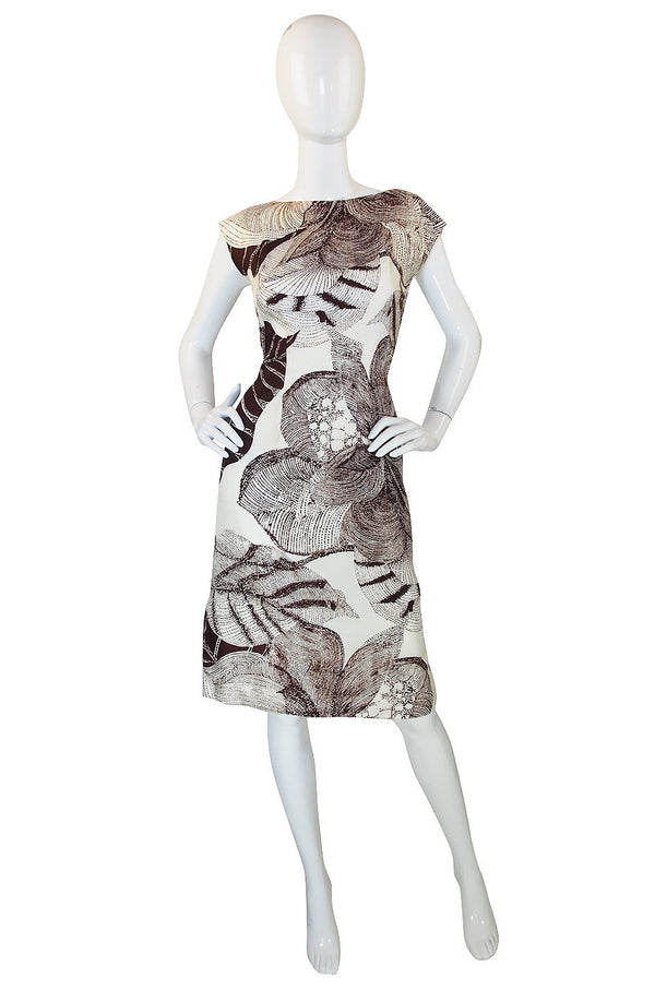 1960s Rayon Print Dress & Unusual Jacket