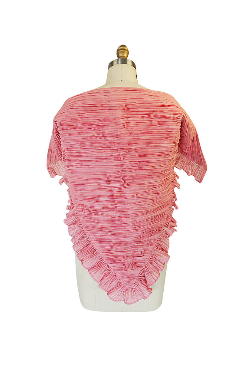 Rare 1960s Pale Pink Signature Pleat Sybil Connolly Wrap