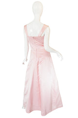 Romantic 1980s Pink Arnold Scaasi Boutique Bow Gown