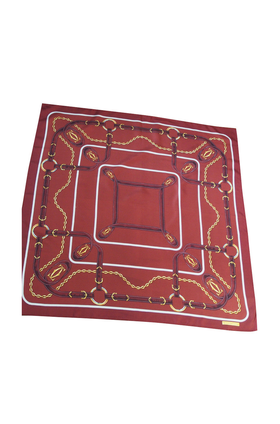 Vintage "Les Must de" Must Be Cartier Silk Scarf – Shrimpton Couture