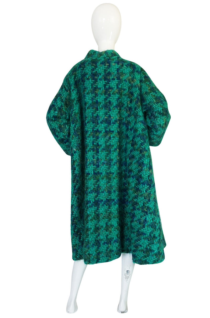 Fabulous 1960s Sybil Connolly Green Mohair Swing Coat – Shrimpton Couture