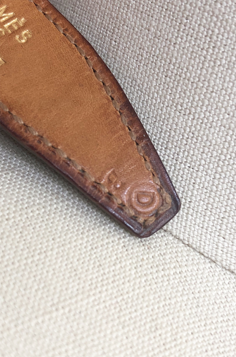 1974 Hermes Authentic Brown Crocodile and Gold H Belt