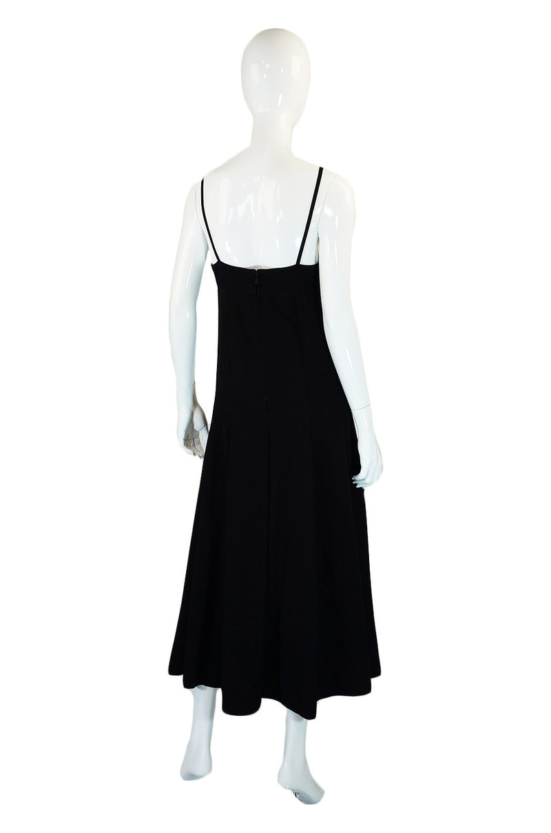 1970s Amazing Black Nina Ricci Dress