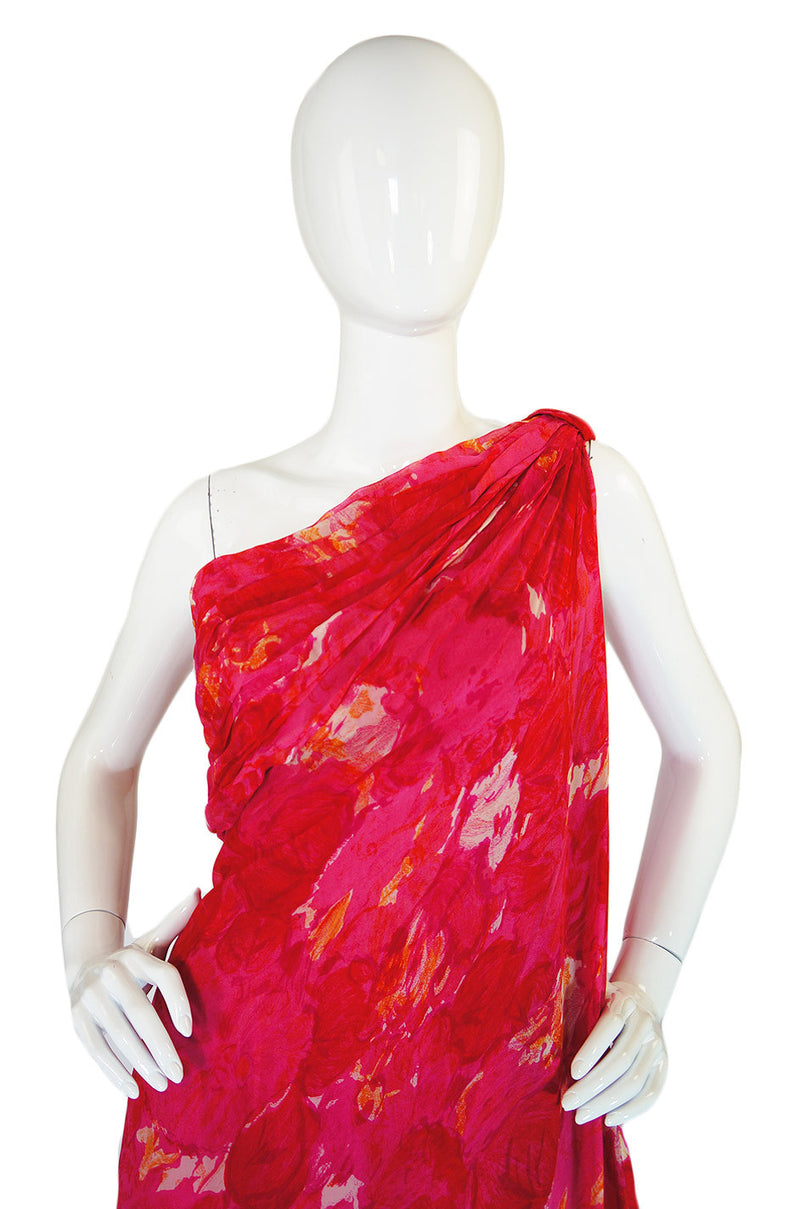 1960s One Shoulder Suzy Perette Dress