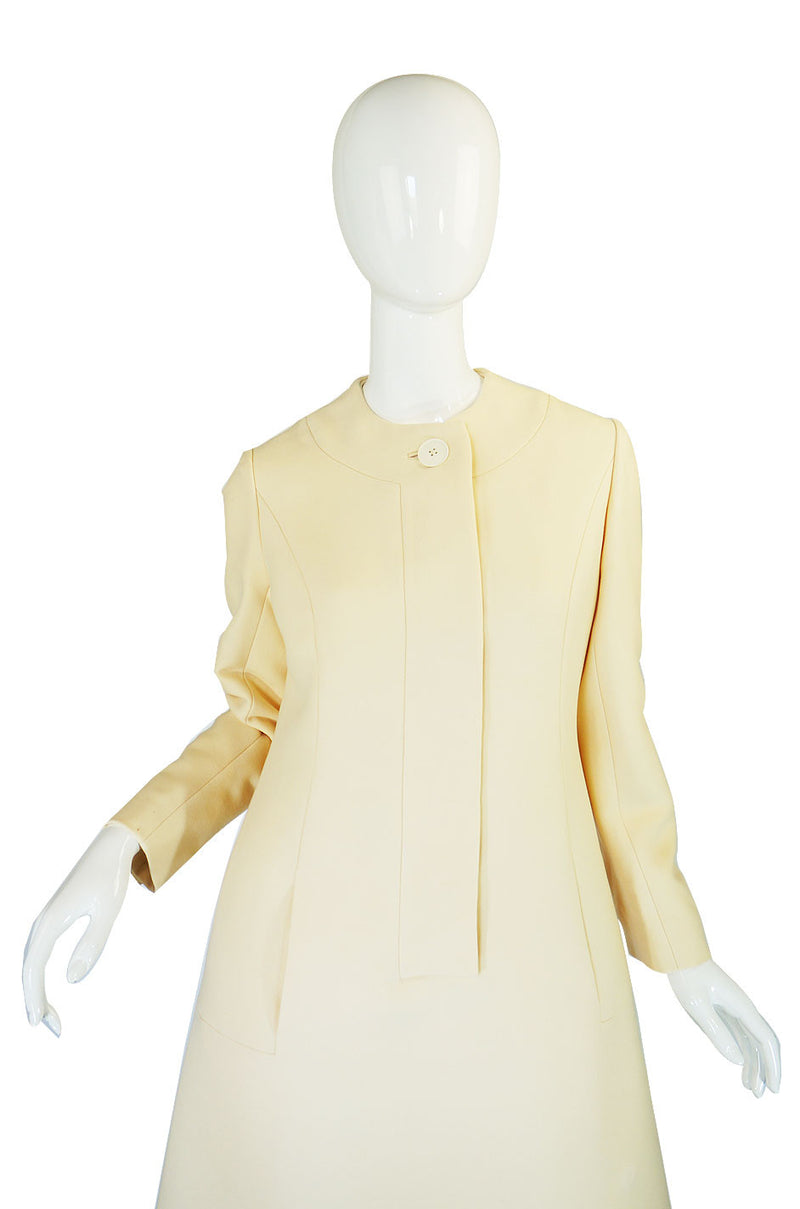 1960s Structured Irene Cream Dress