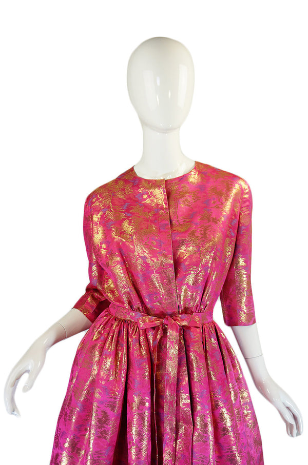 1960s Pink & Gold Brocade Larry Aldrich