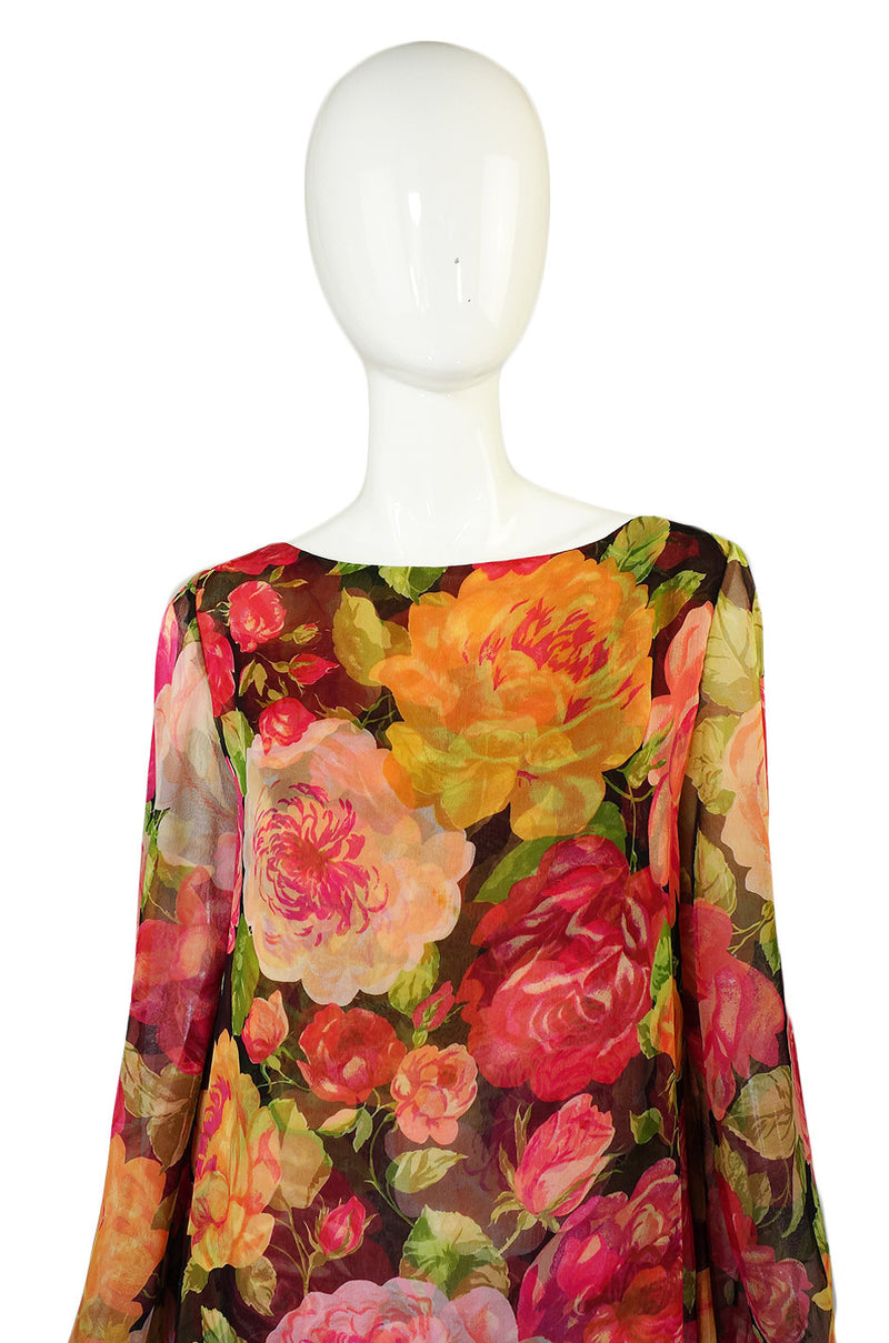 1980s Ethereal Silk Chiffon Blass Dress – Shrimpton Couture